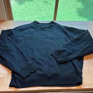 a new day Black Crewneck Sweatshirt